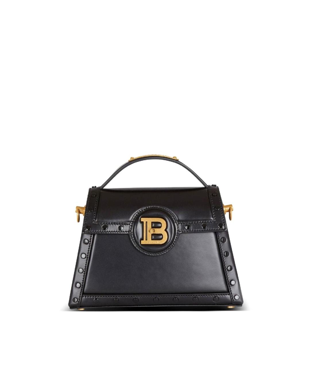 BALMAIN Черная кожаная сумка тоут, фото 1