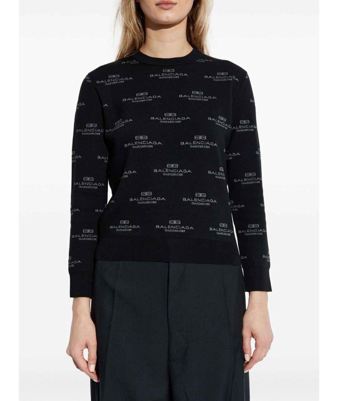 BALENCIAGA Черный джемпер / свитер, фото 2