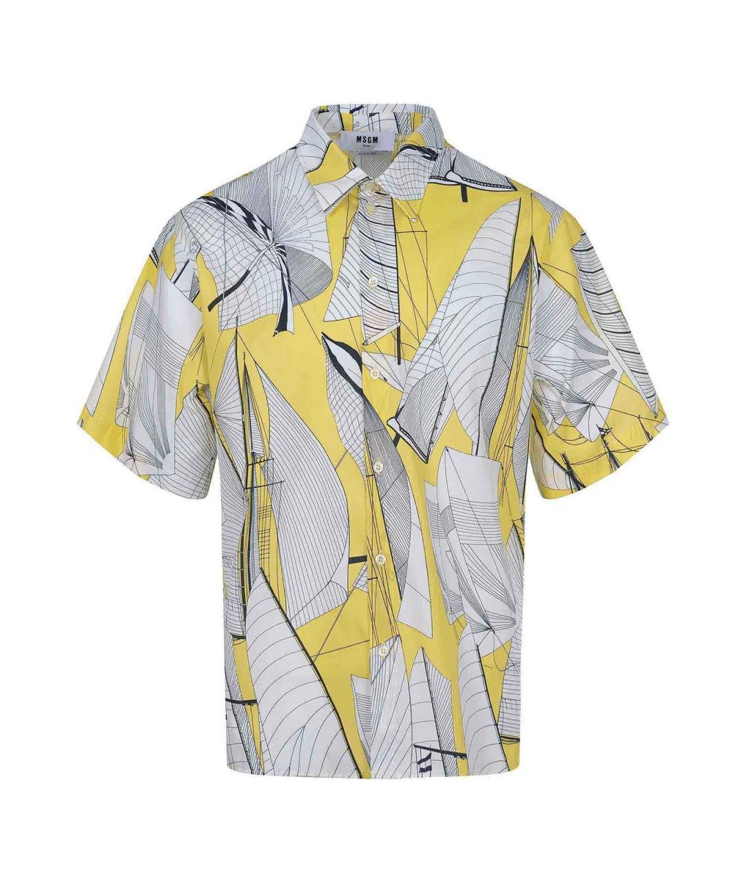 MSGM Белая хлопковая классическая рубашка, фото 1