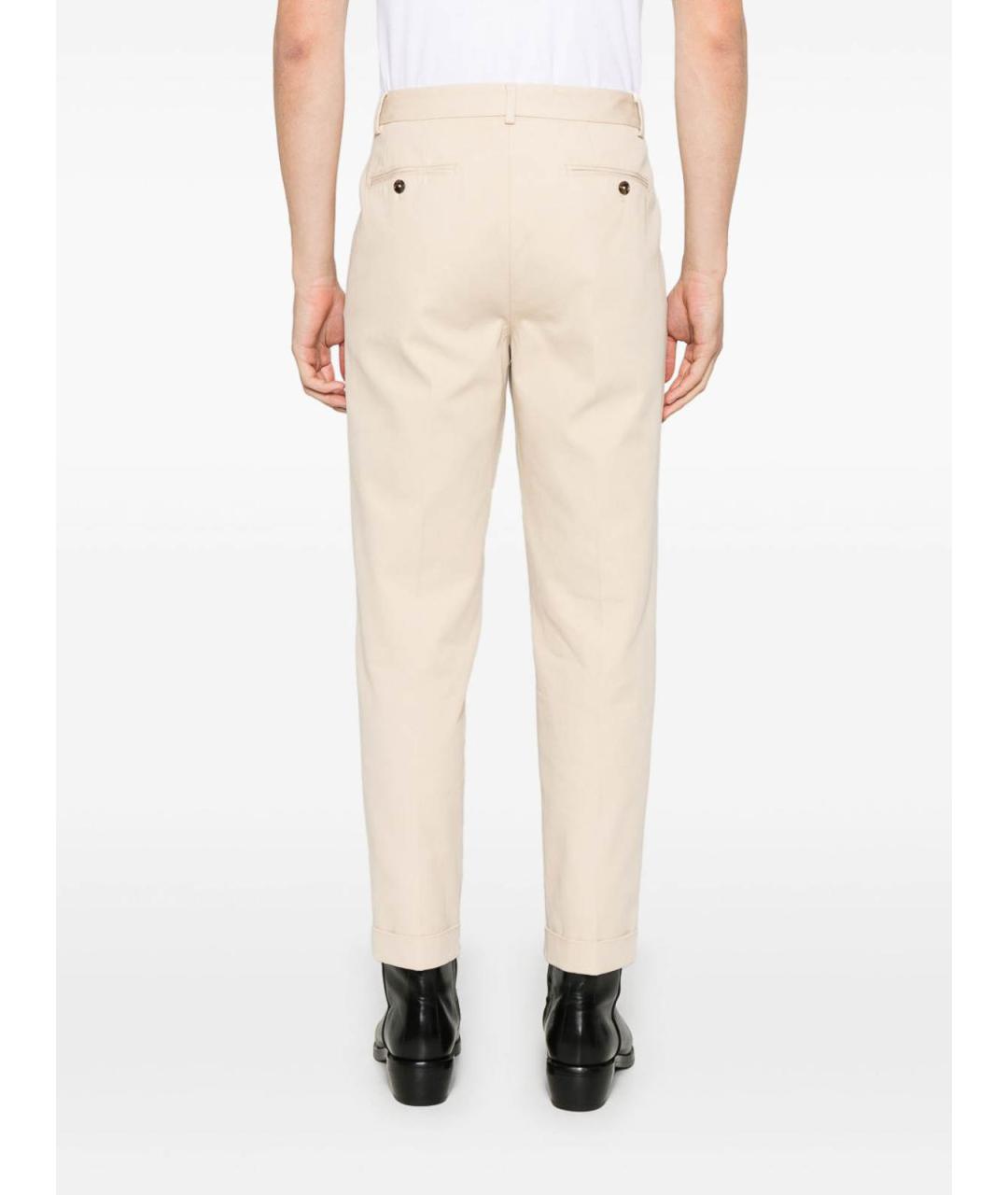 TOM FORD Белые хлопковые повседневные брюки, фото 3