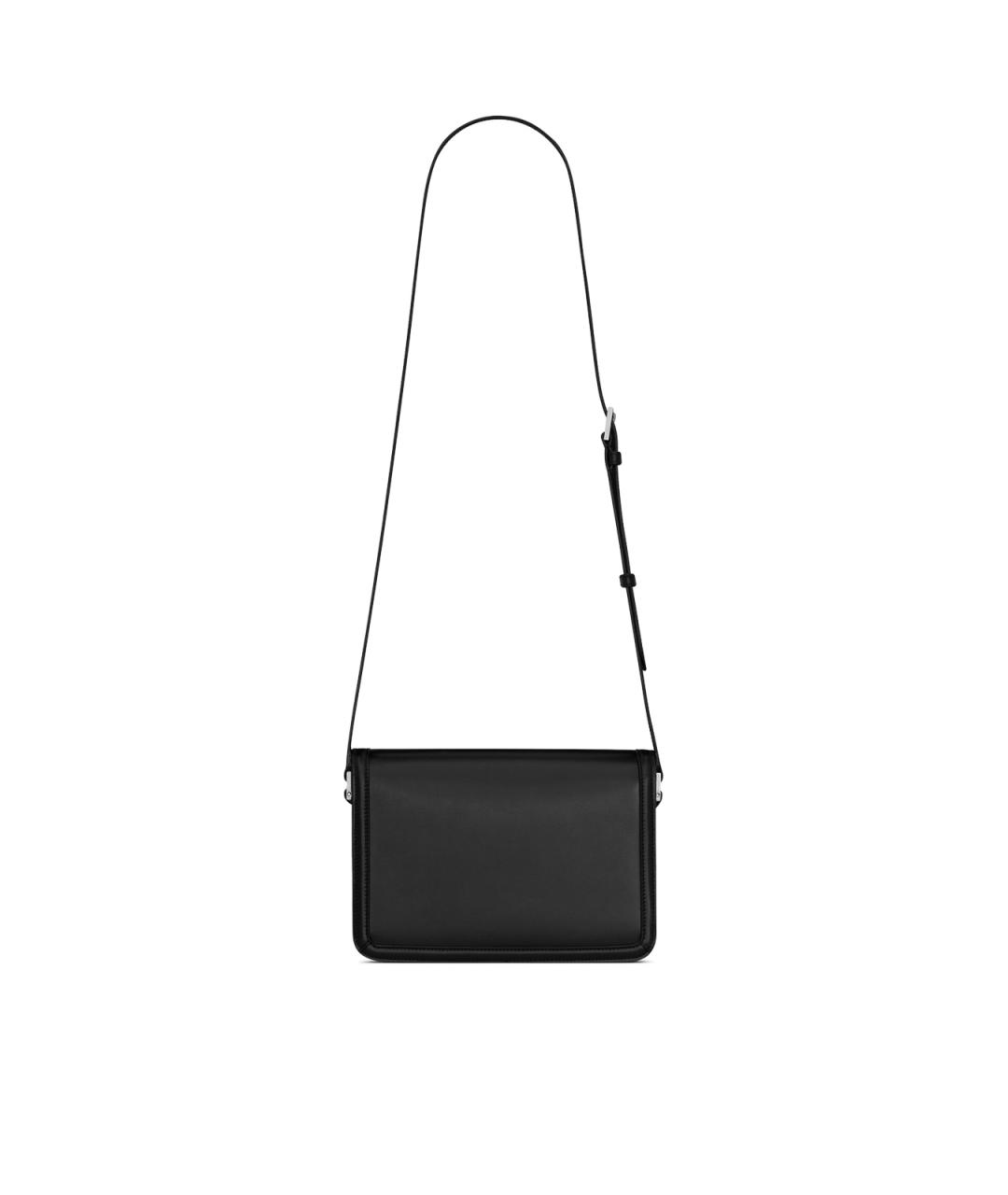 SAINT LAURENT Черная кожаная сумка на плечо, фото 4