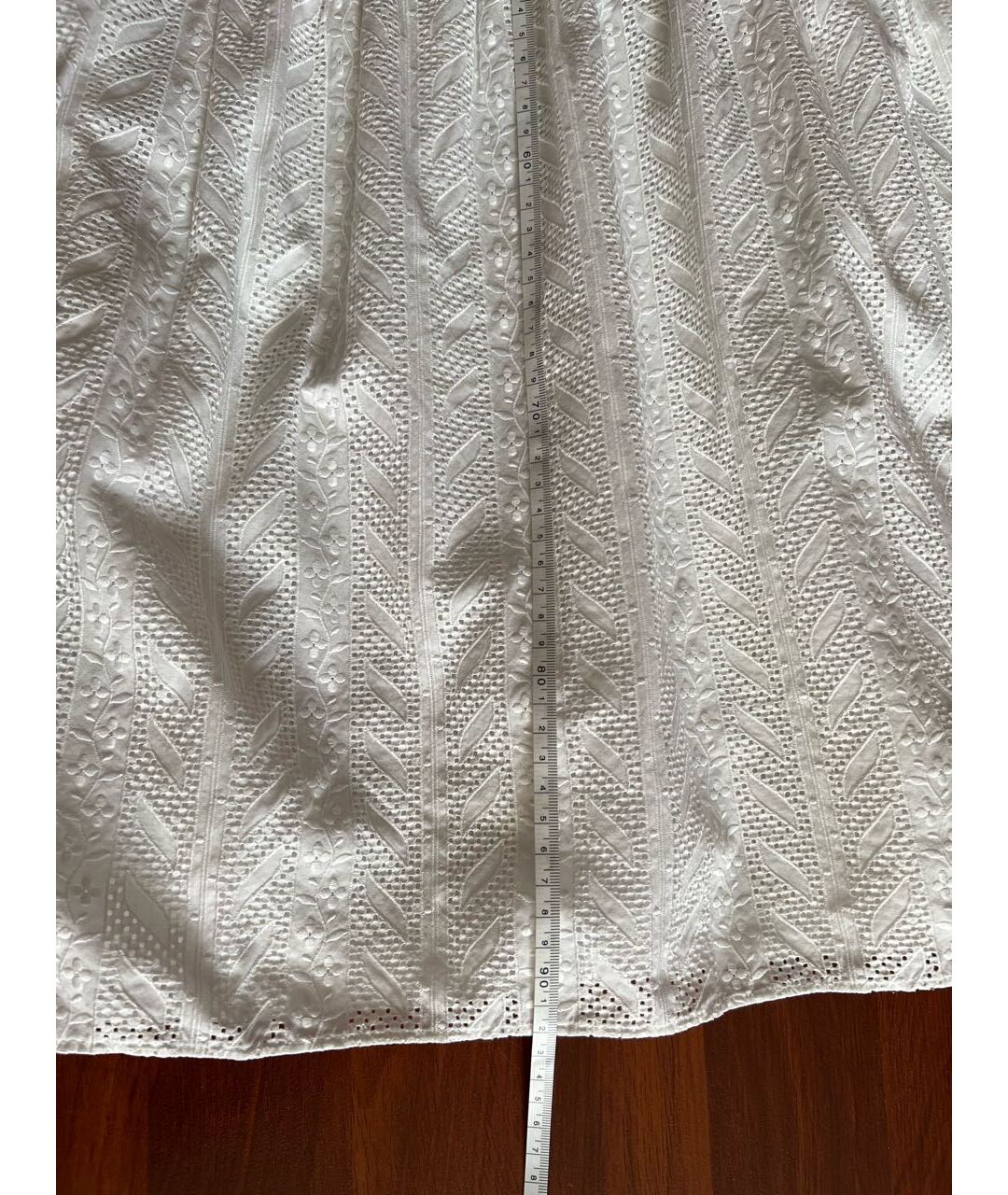 SAINT LAURENT Белое хлопковое повседневное платье, фото 8