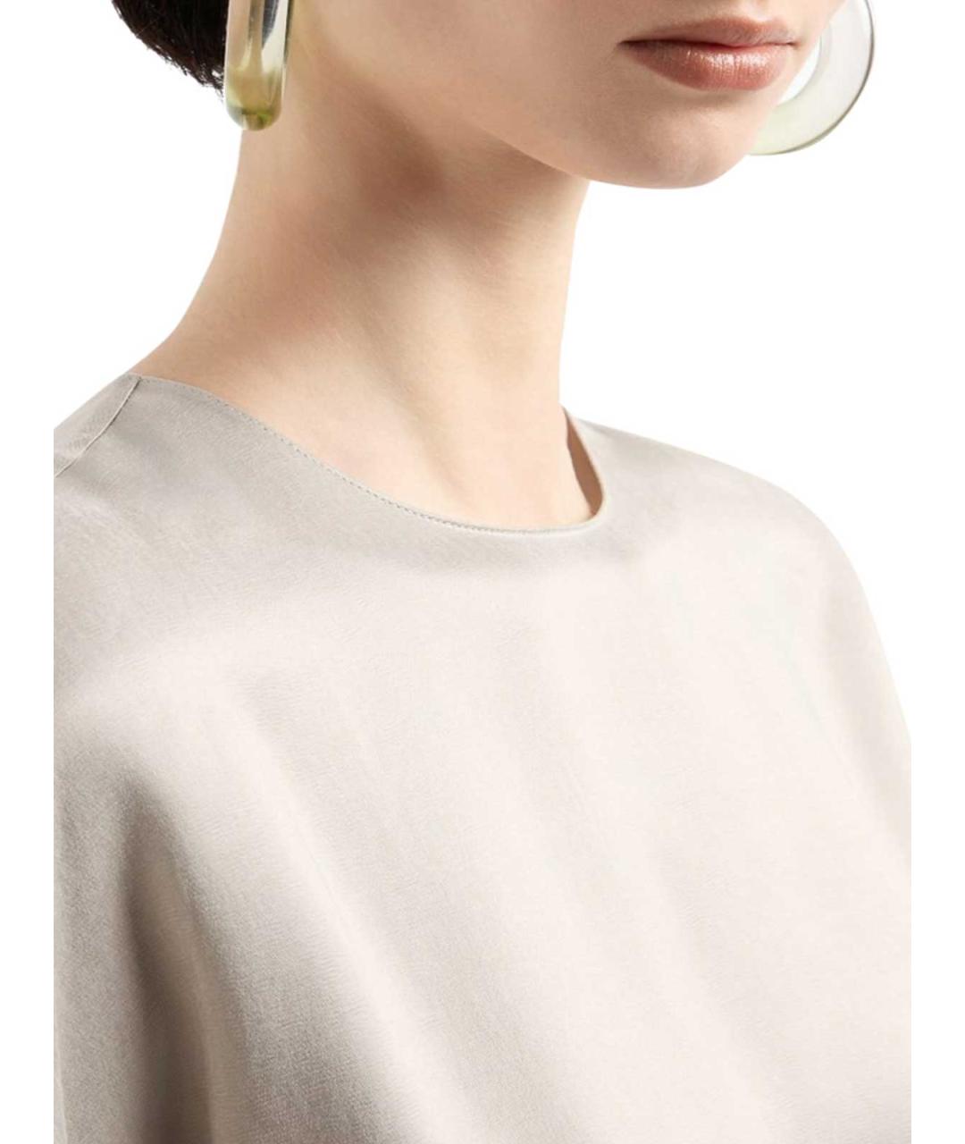 GIORGIO ARMANI Серая вискозная блузы, фото 4