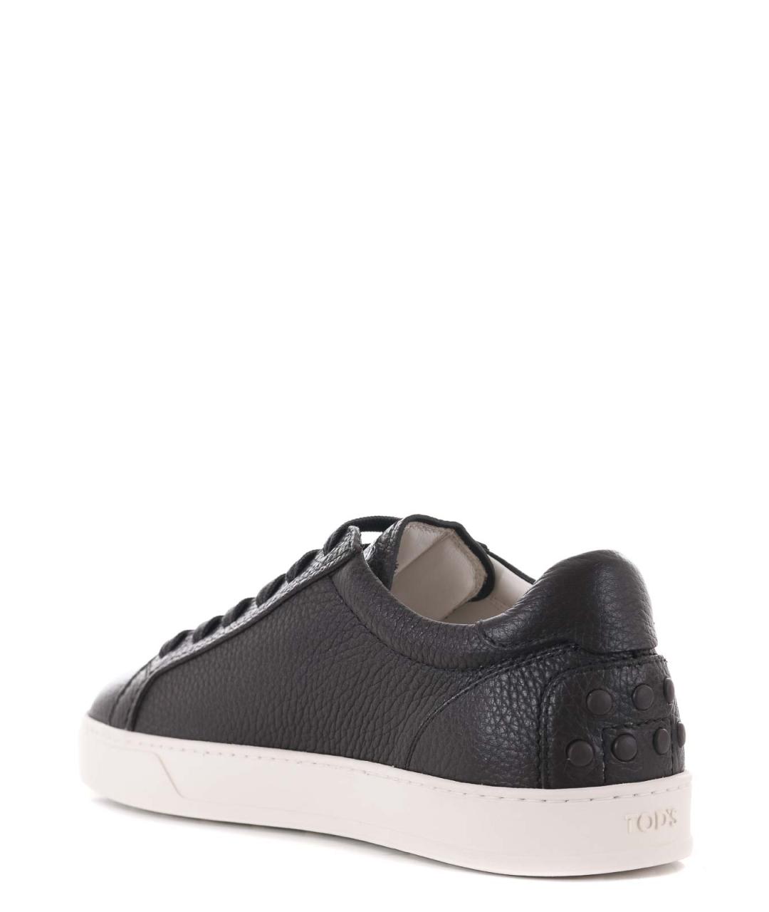 TOD'S Коричневые кожаные низкие кроссовки / кеды, фото 4