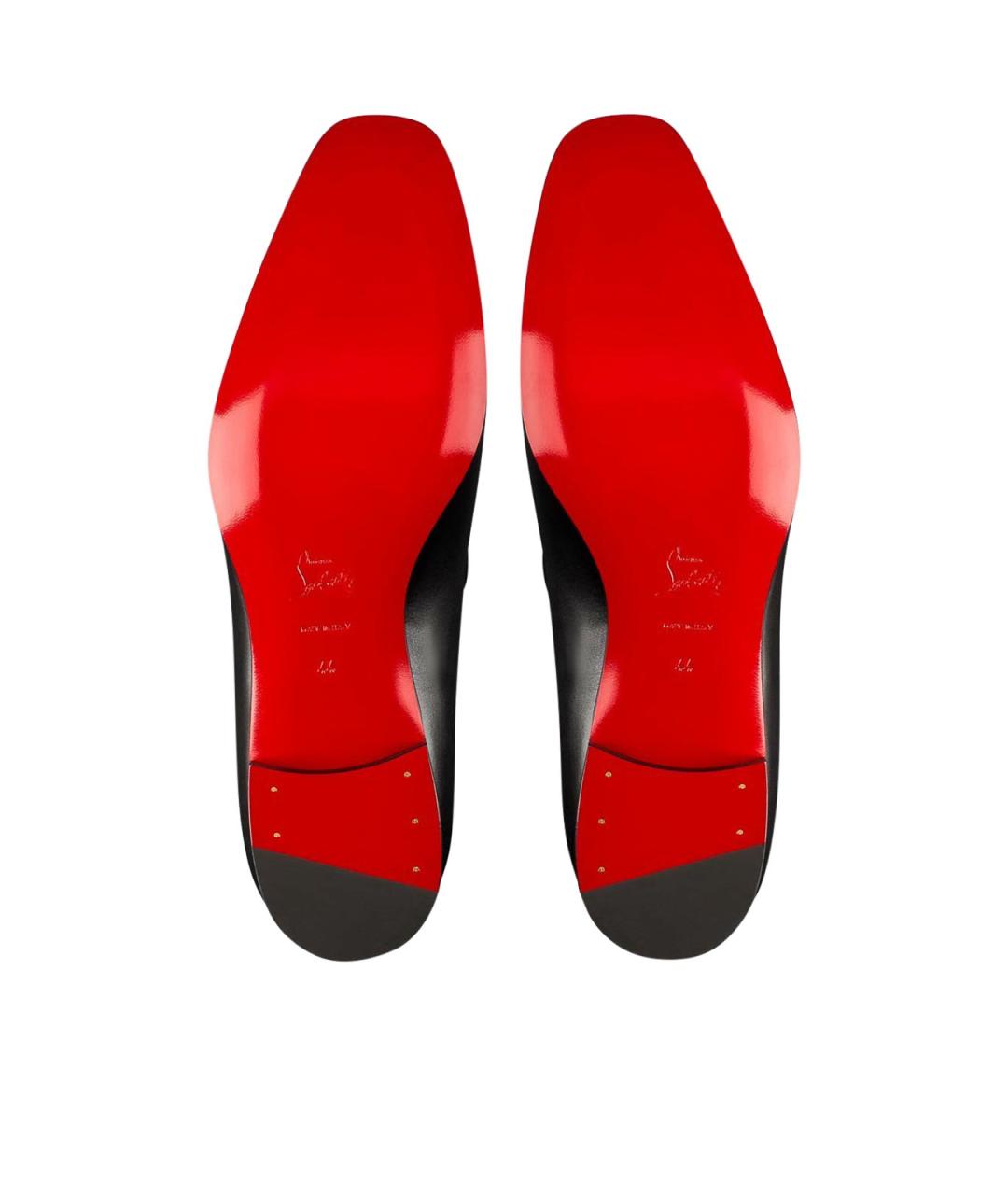 CHRISTIAN LOUBOUTIN Черные кожаные туфли, фото 4