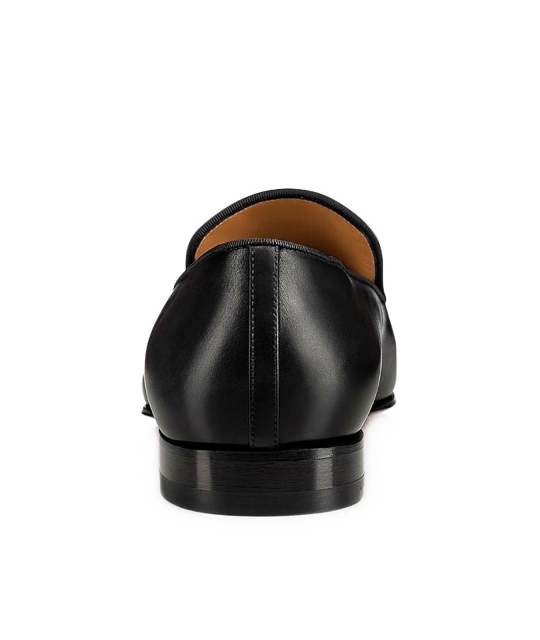 CHRISTIAN LOUBOUTIN Черные кожаные туфли, фото 3