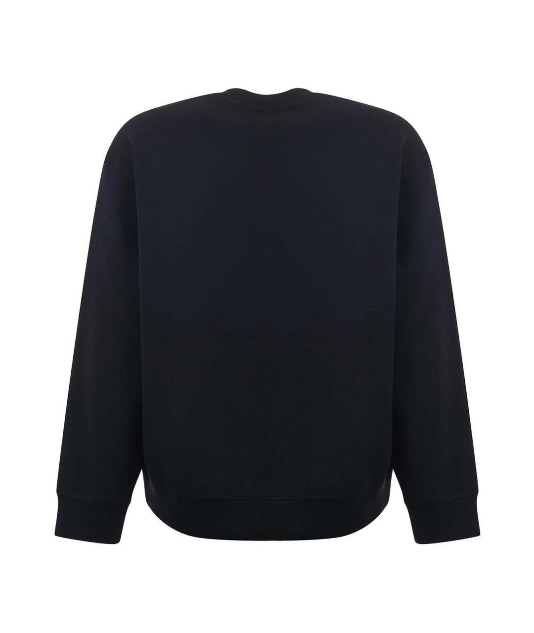 EMPORIO ARMANI Темно-синий хлопковый джемпер / свитер, фото 3