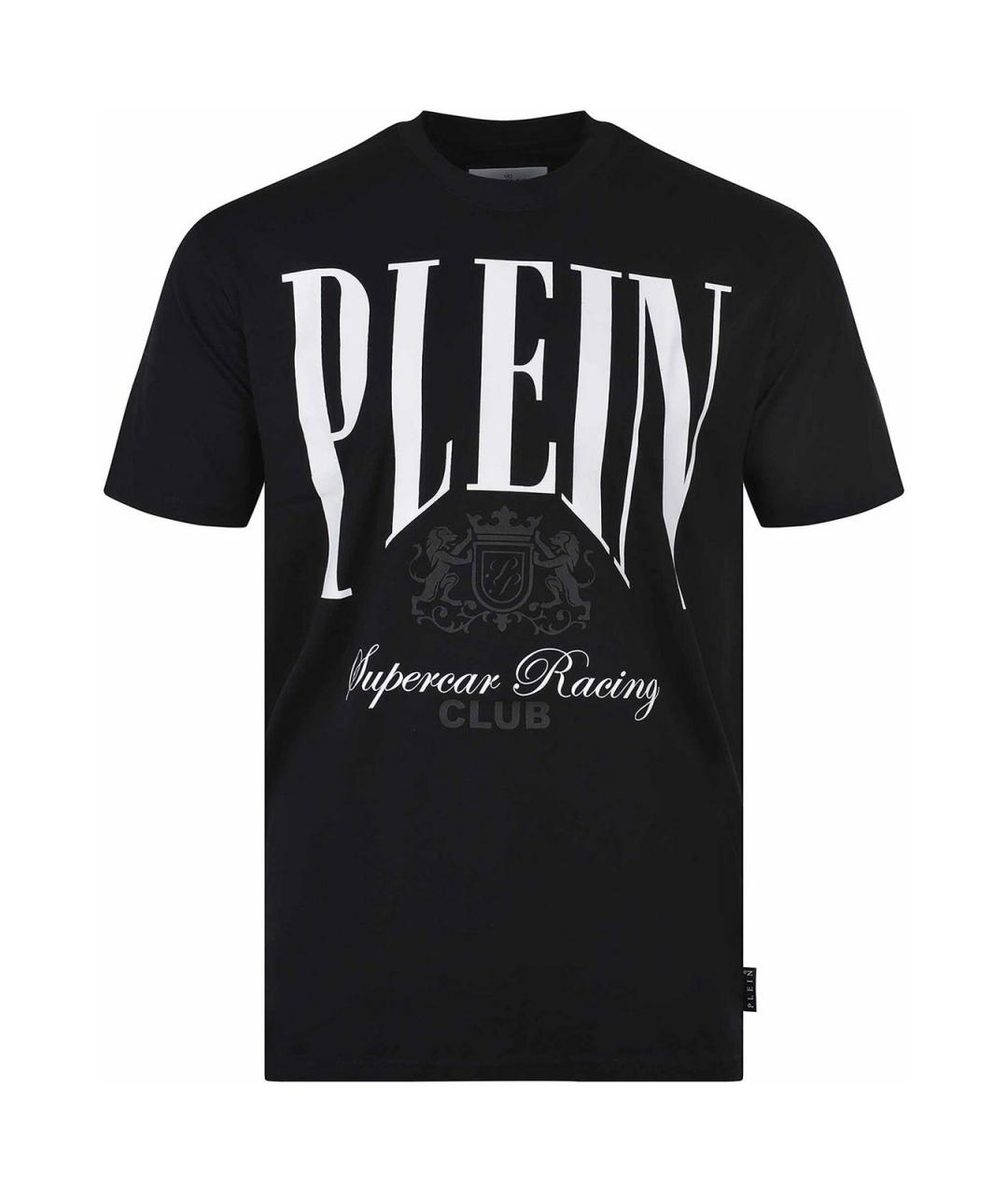 PHILIPP PLEIN Черная хлопковая футболка, фото 1
