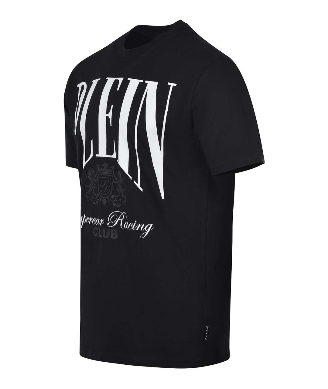 PHILIPP PLEIN Черная хлопковая футболка, фото 2