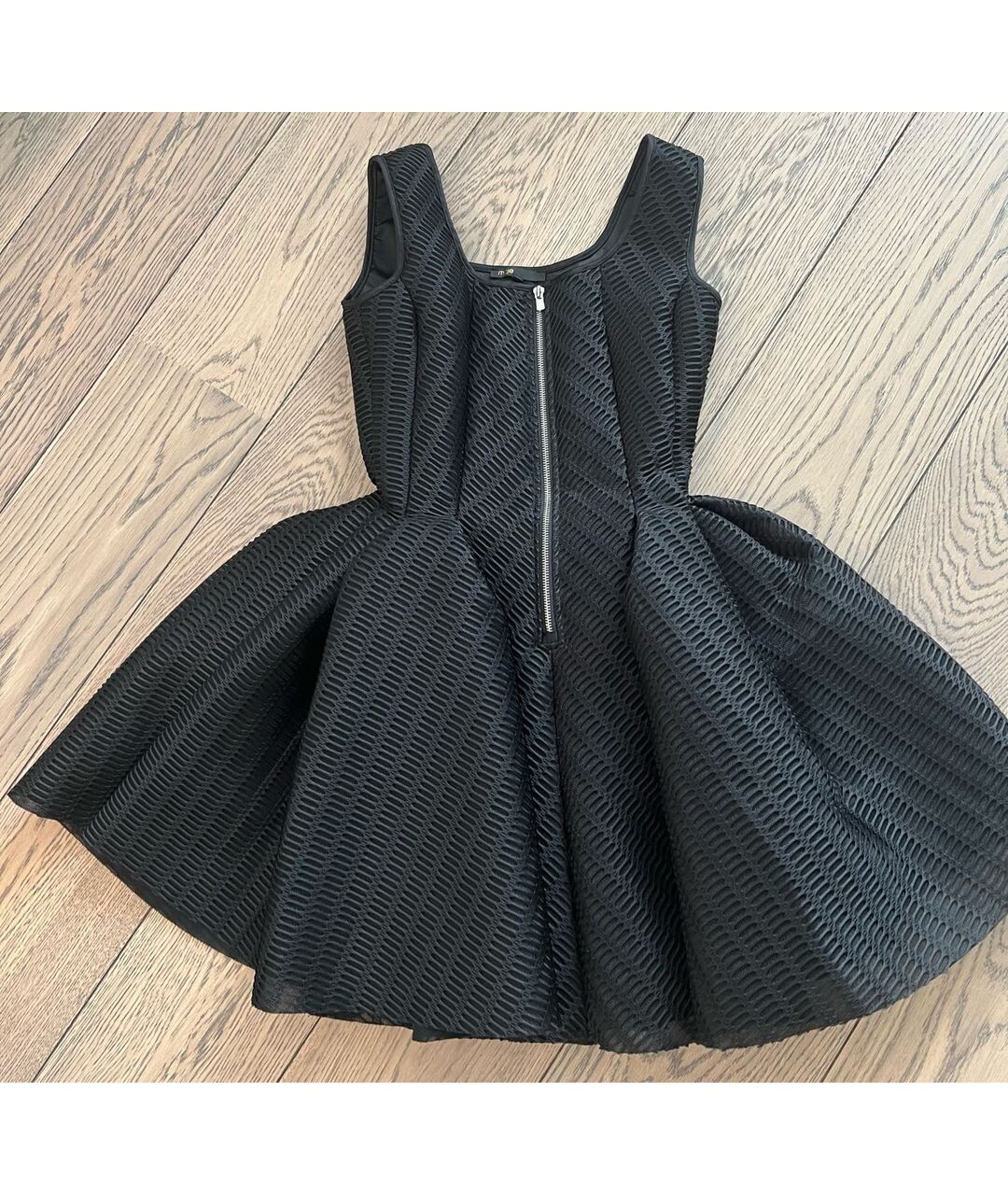 MAJE Черное полиэстеровое коктейльное платье, фото 5