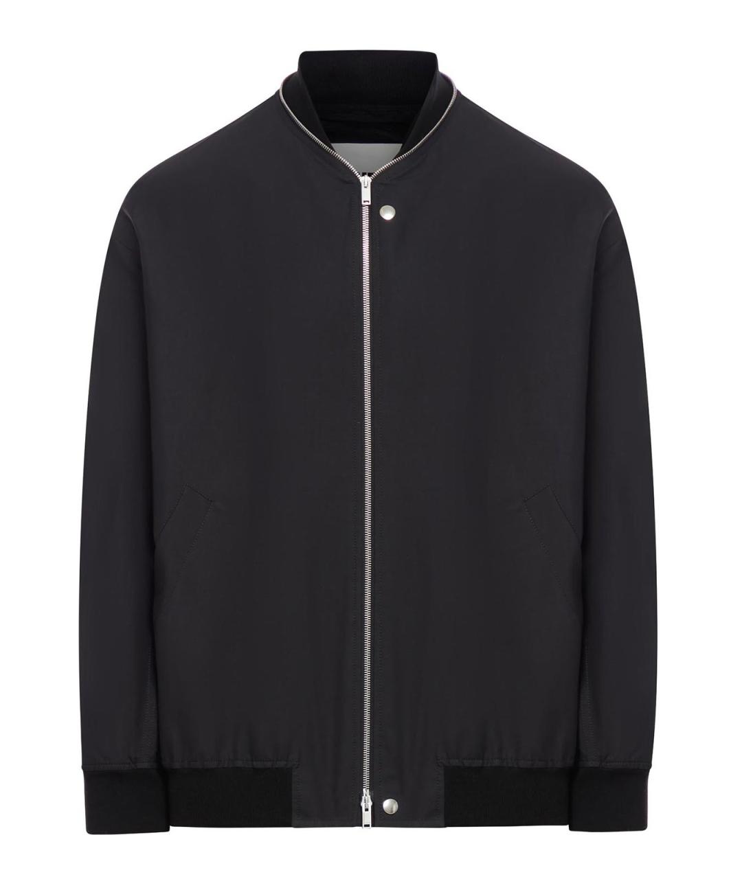 JIL SANDER Черная хлопковая куртка, фото 1