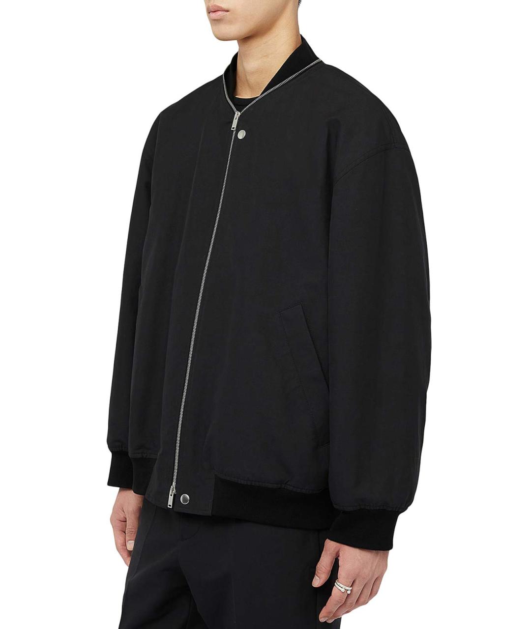 JIL SANDER Черная хлопковая куртка, фото 3