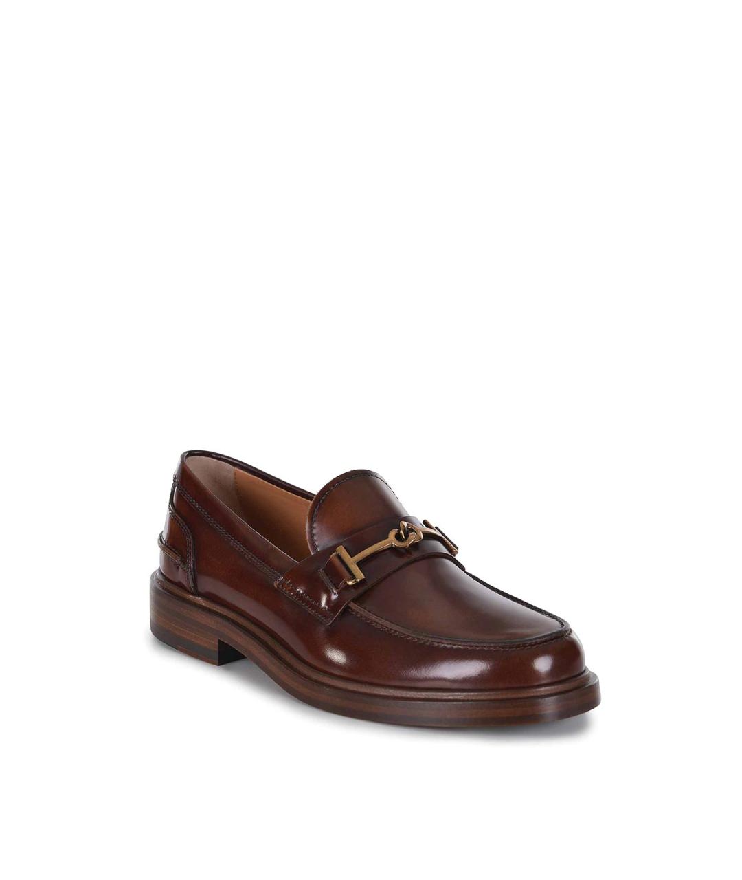 TOD'S Коричневые кожаные лоферы, фото 3