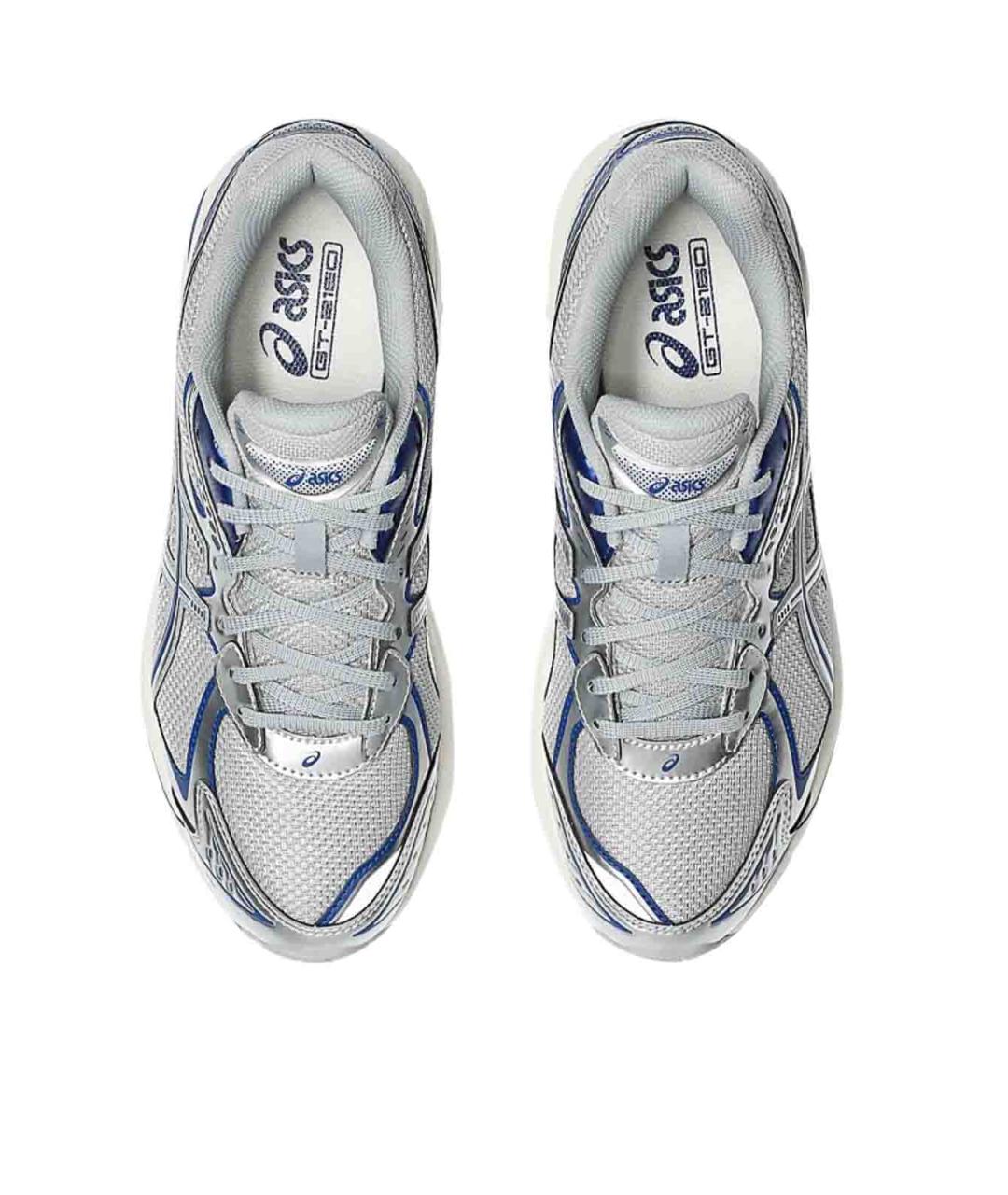 ASICS Серые кожаные кроссовки, фото 6