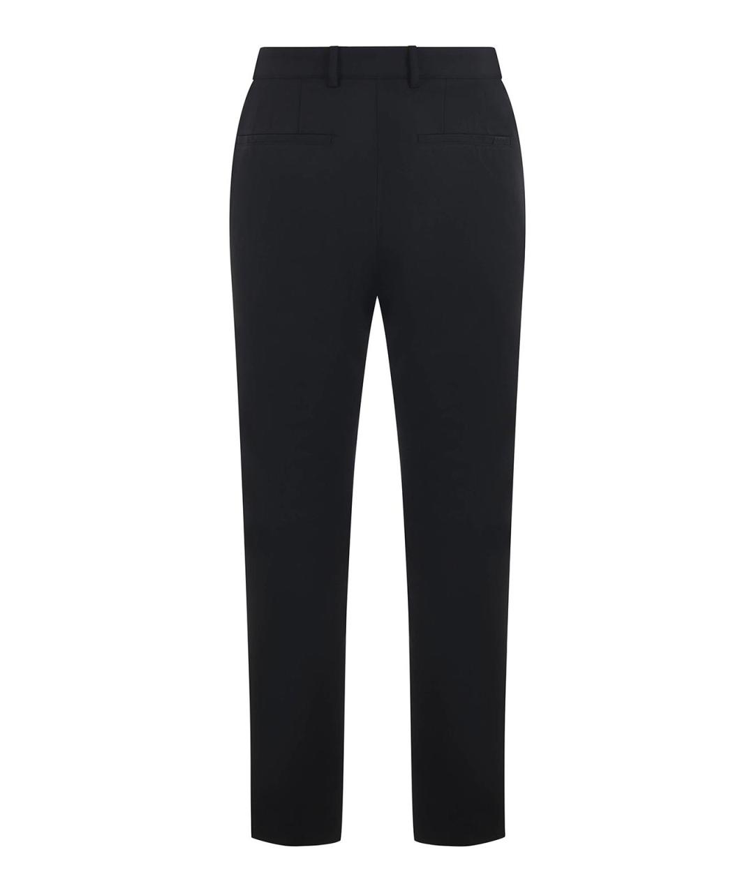 HUGO BOSS Черные вискозные повседневные брюки, фото 3