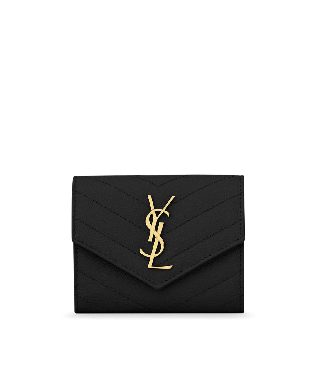 SAINT LAURENT Черный кошелек, фото 1