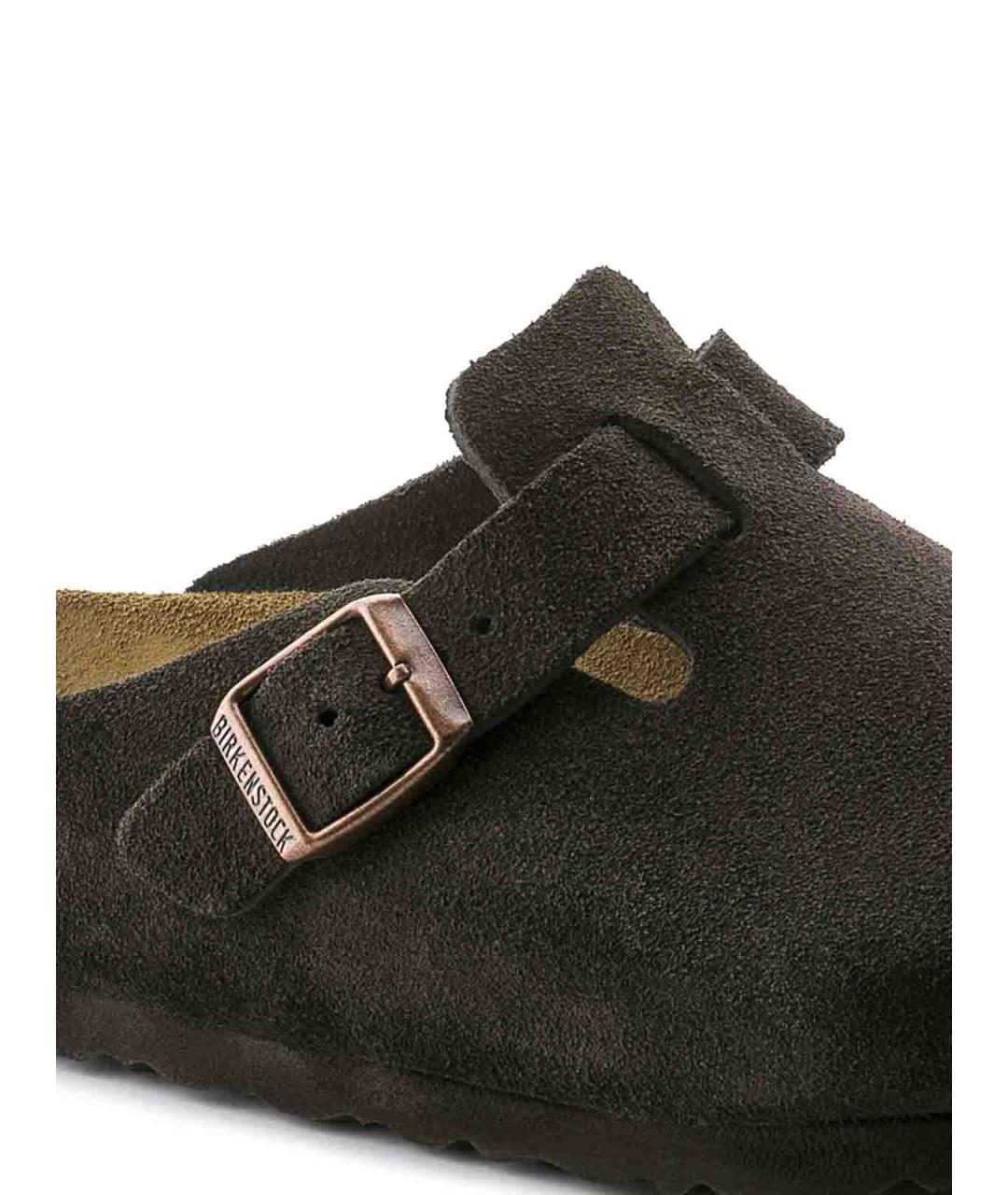 BIRKENSTOCK Коричневые замшевые мюли, фото 5