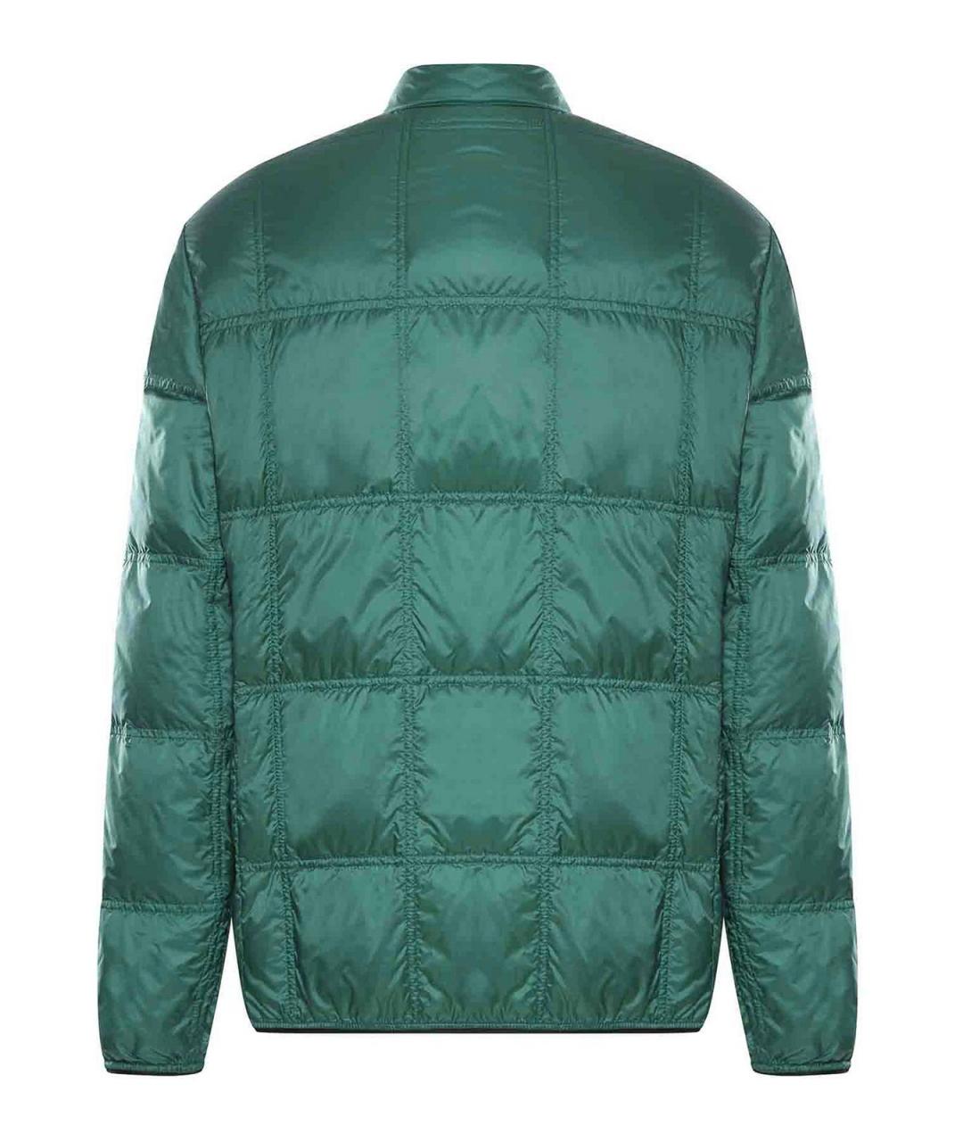 MONCLER Зеленая полиамидовая куртка, фото 2