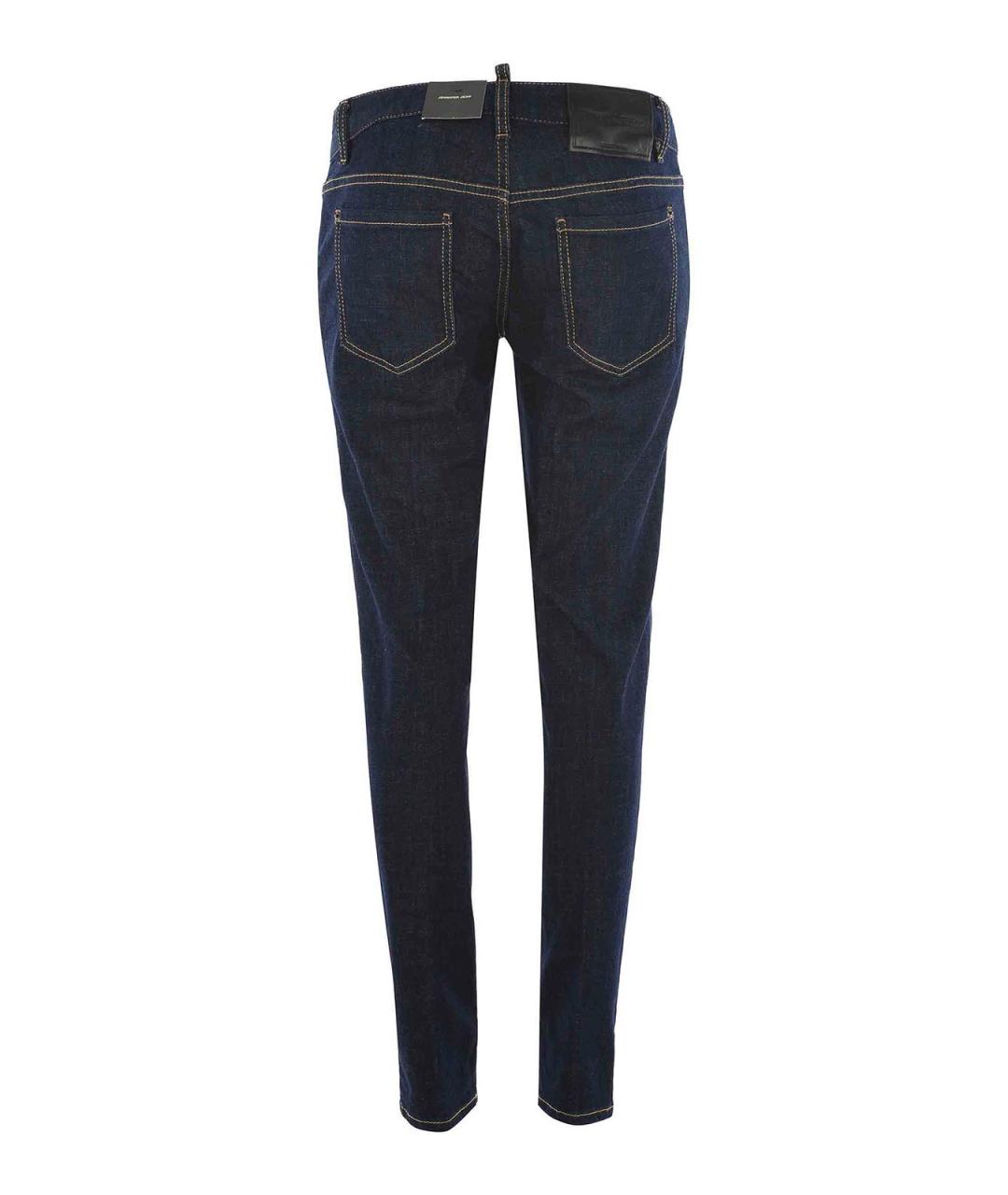 DSQUARED2 Темно-синие хлопковые джинсы клеш, фото 3