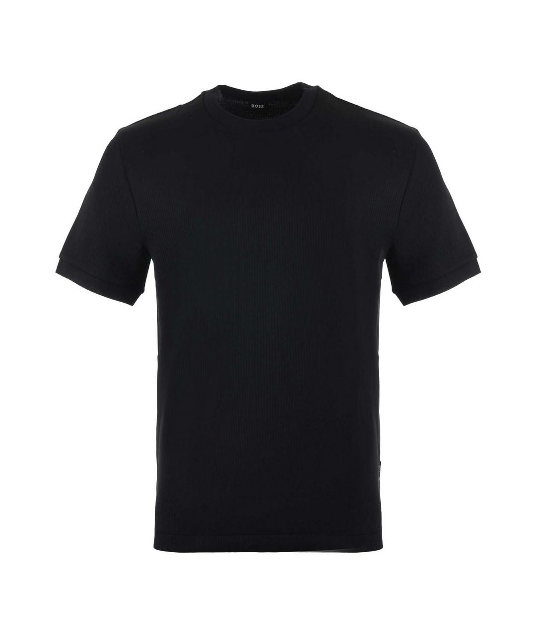 HUGO BOSS Черная хлопковая футболка, фото 1