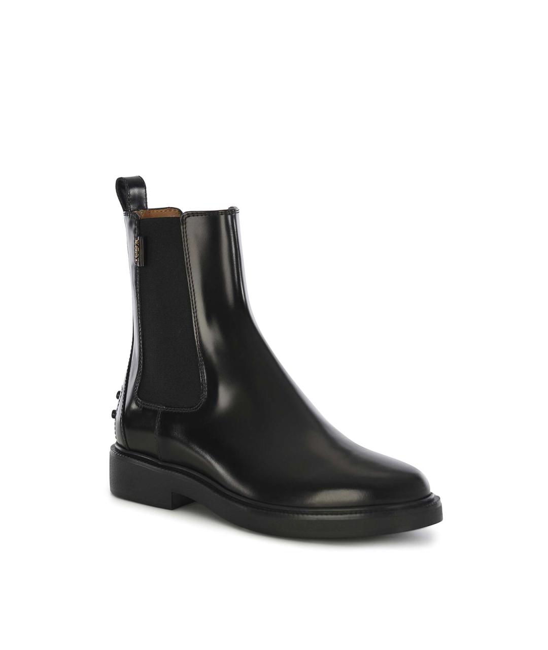 TOD'S Черные кожаные ботильоны, фото 3