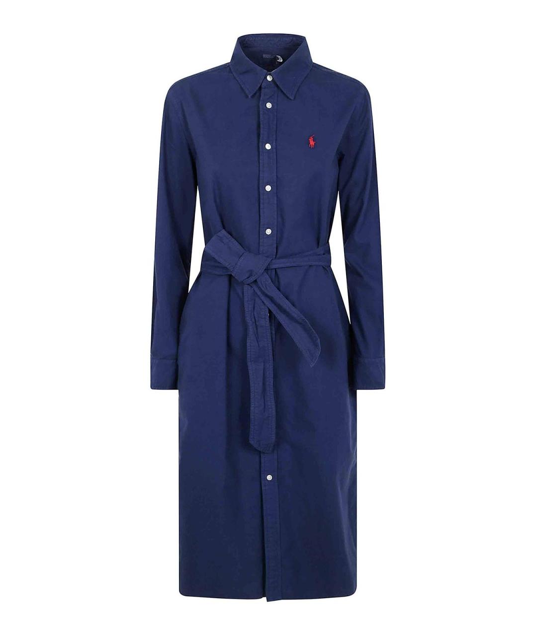 POLO RALPH LAUREN Синее повседневное платье, фото 1