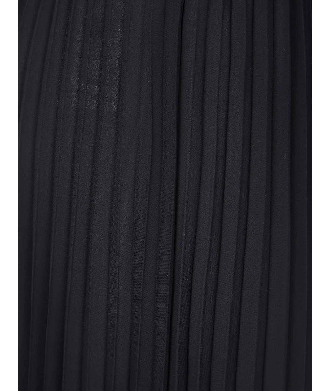EMPORIO ARMANI Черные полиэстеровые брюки широкие, фото 3