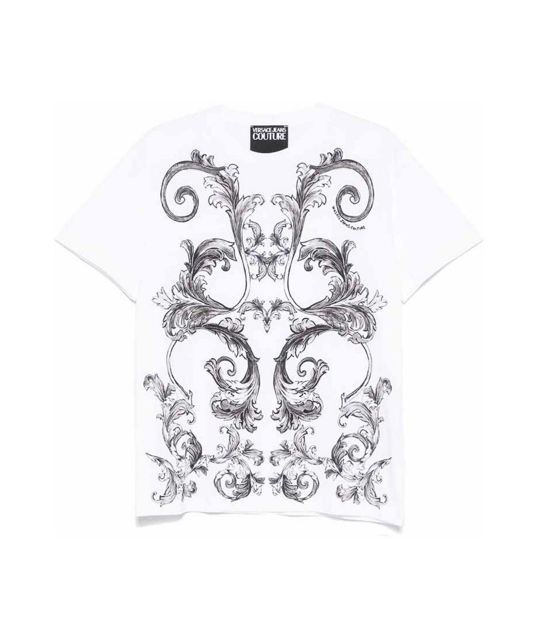 VERSACE JEANS COUTURE Белая хлопковая футболка, фото 1