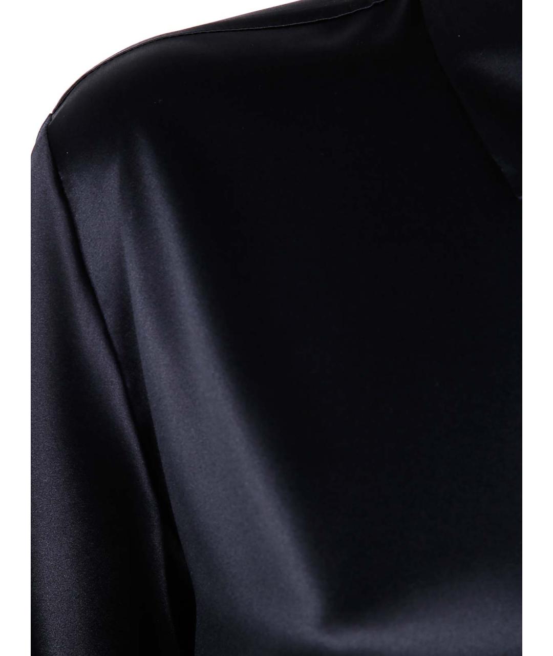 EMPORIO ARMANI Черная шелковая рубашка, фото 3