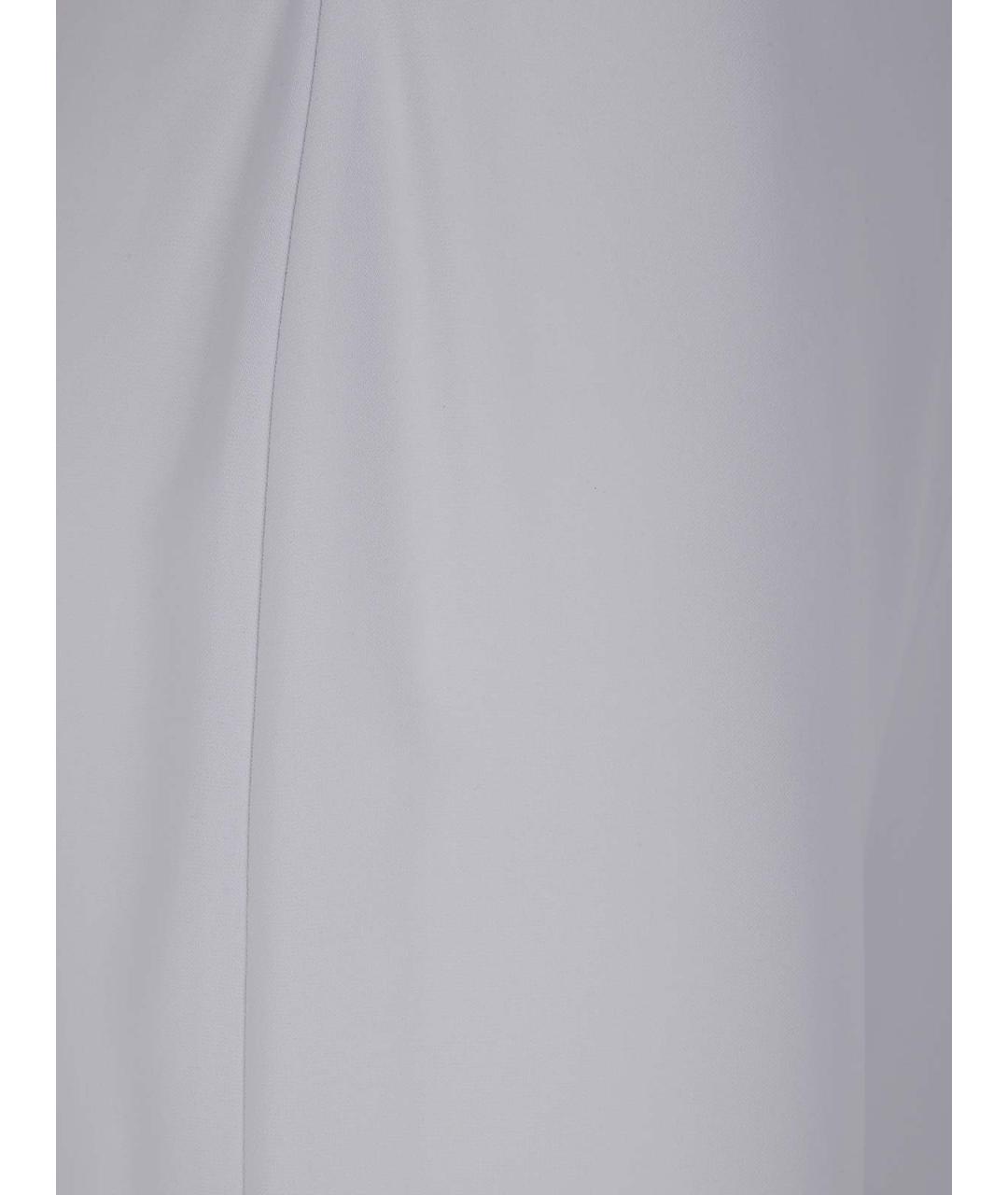 EMPORIO ARMANI Розовые полиэстеровые прямые брюки, фото 3