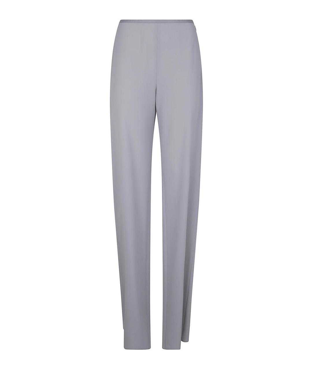 EMPORIO ARMANI Розовые полиэстеровые прямые брюки, фото 1