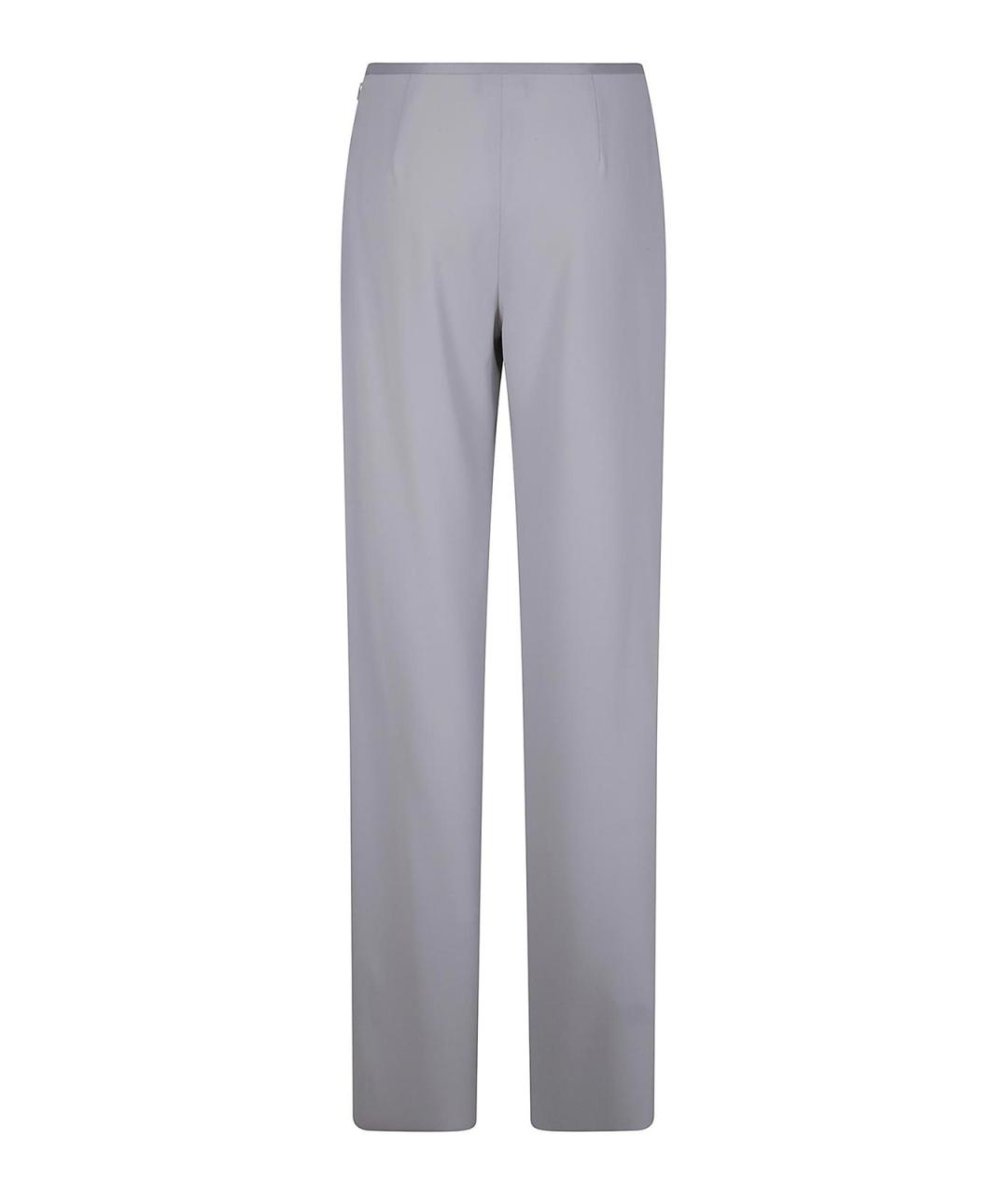 EMPORIO ARMANI Розовые полиэстеровые прямые брюки, фото 2