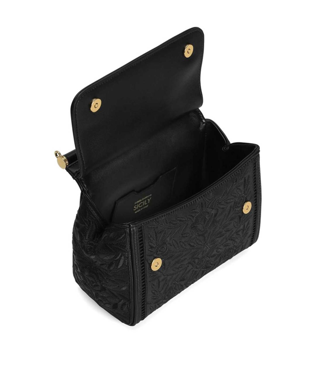 DOLCE&GABBANA Черная сумка тоут, фото 4