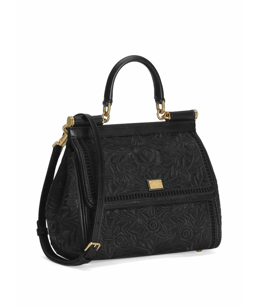 DOLCE&GABBANA Черная сумка тоут, фото 3