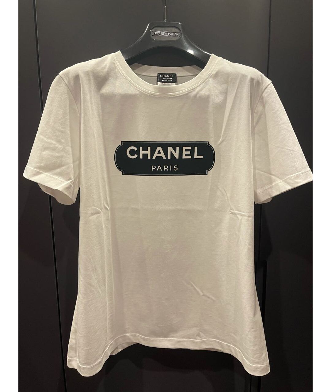 CHANEL Белая хлопковая футболка, фото 4