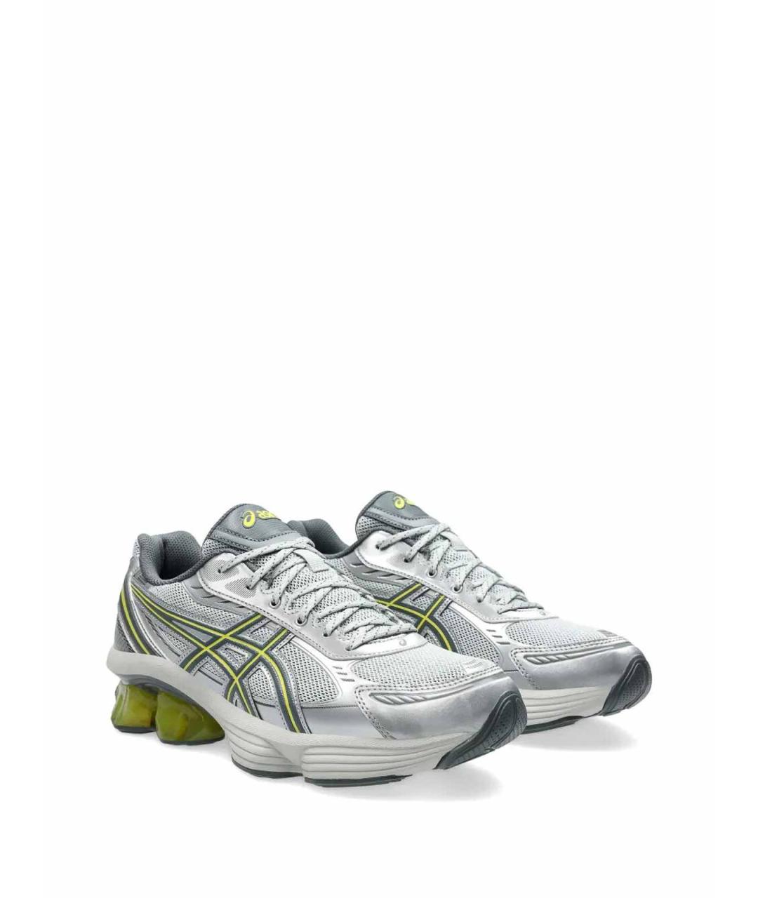 ASICS Серые кожаные низкие кроссовки / кеды, фото 5