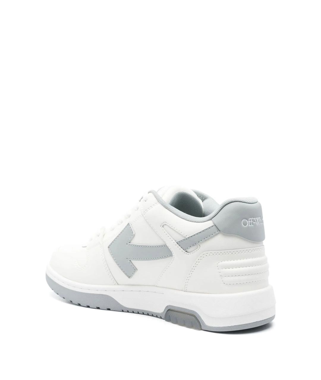 OFF-WHITE Белые резиновые низкие кроссовки / кеды, фото 4