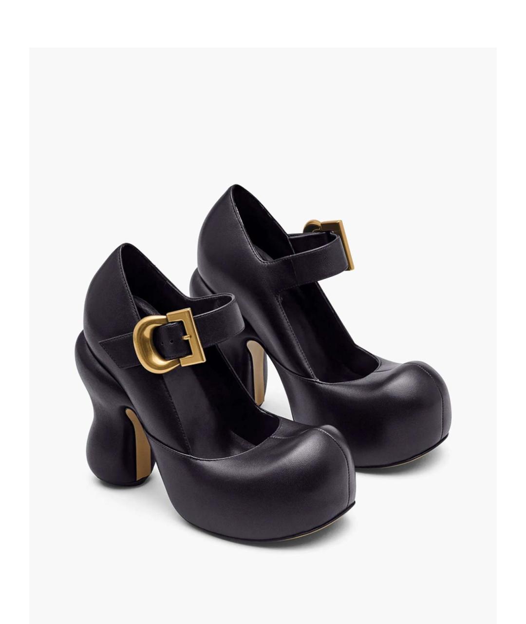 MARC JACOBS Черные кожаные сандалии, фото 5