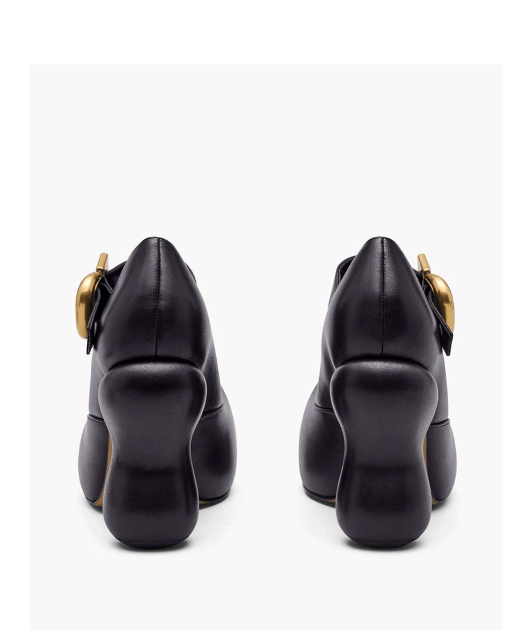 MARC JACOBS Черные кожаные сандалии, фото 6