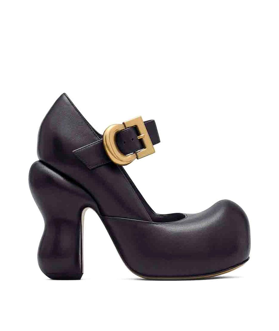 MARC JACOBS Черные кожаные сандалии, фото 1