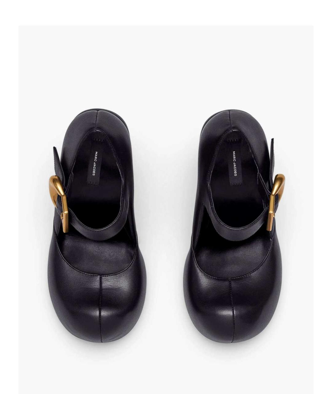 MARC JACOBS Черные кожаные сандалии, фото 4