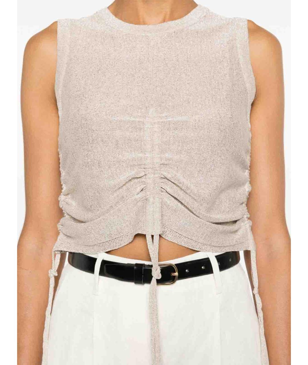 ERMANNO FIRENZE Бежевая майка, фото 5