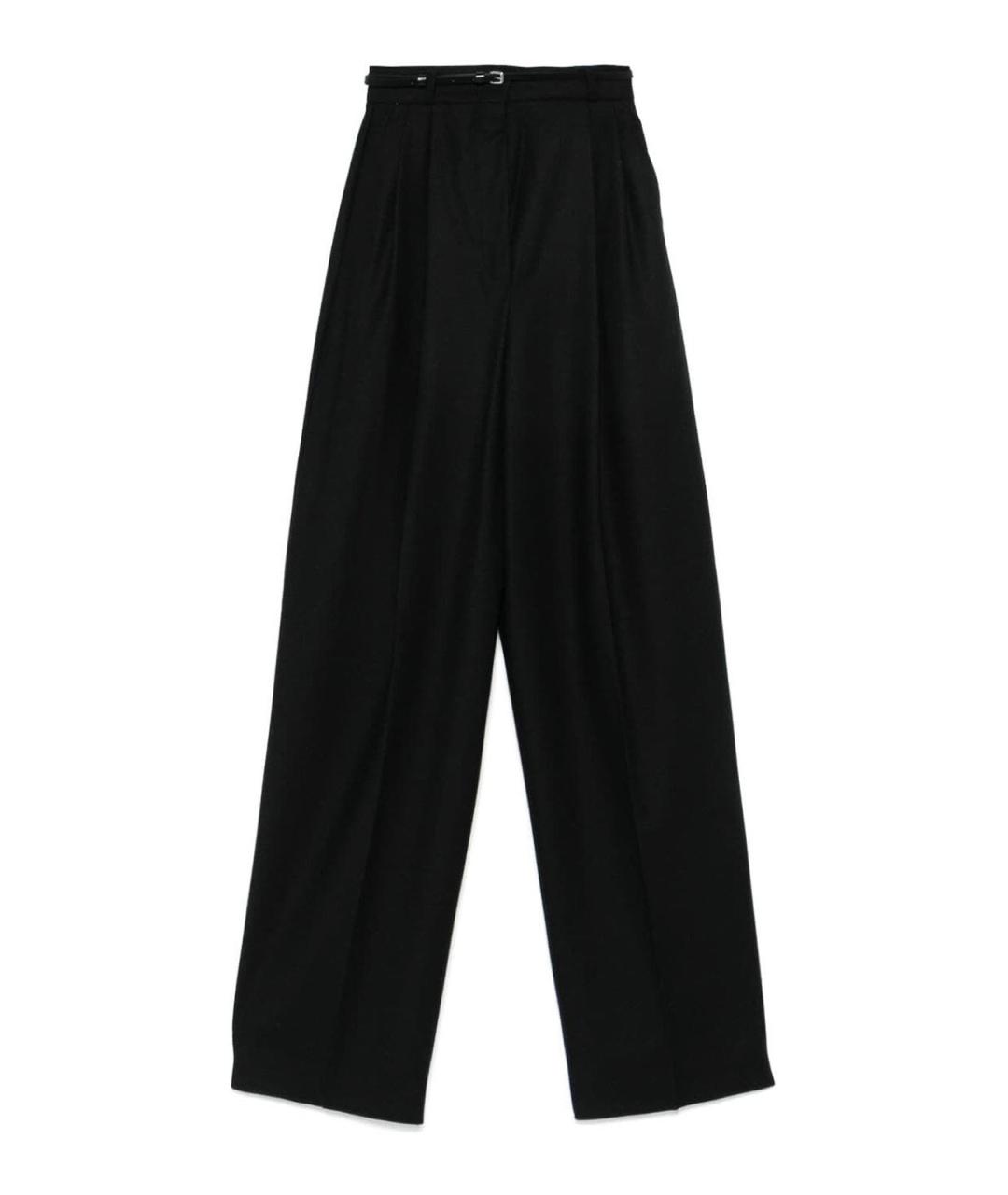 SPORTMAX Черные брюки широкие, фото 1