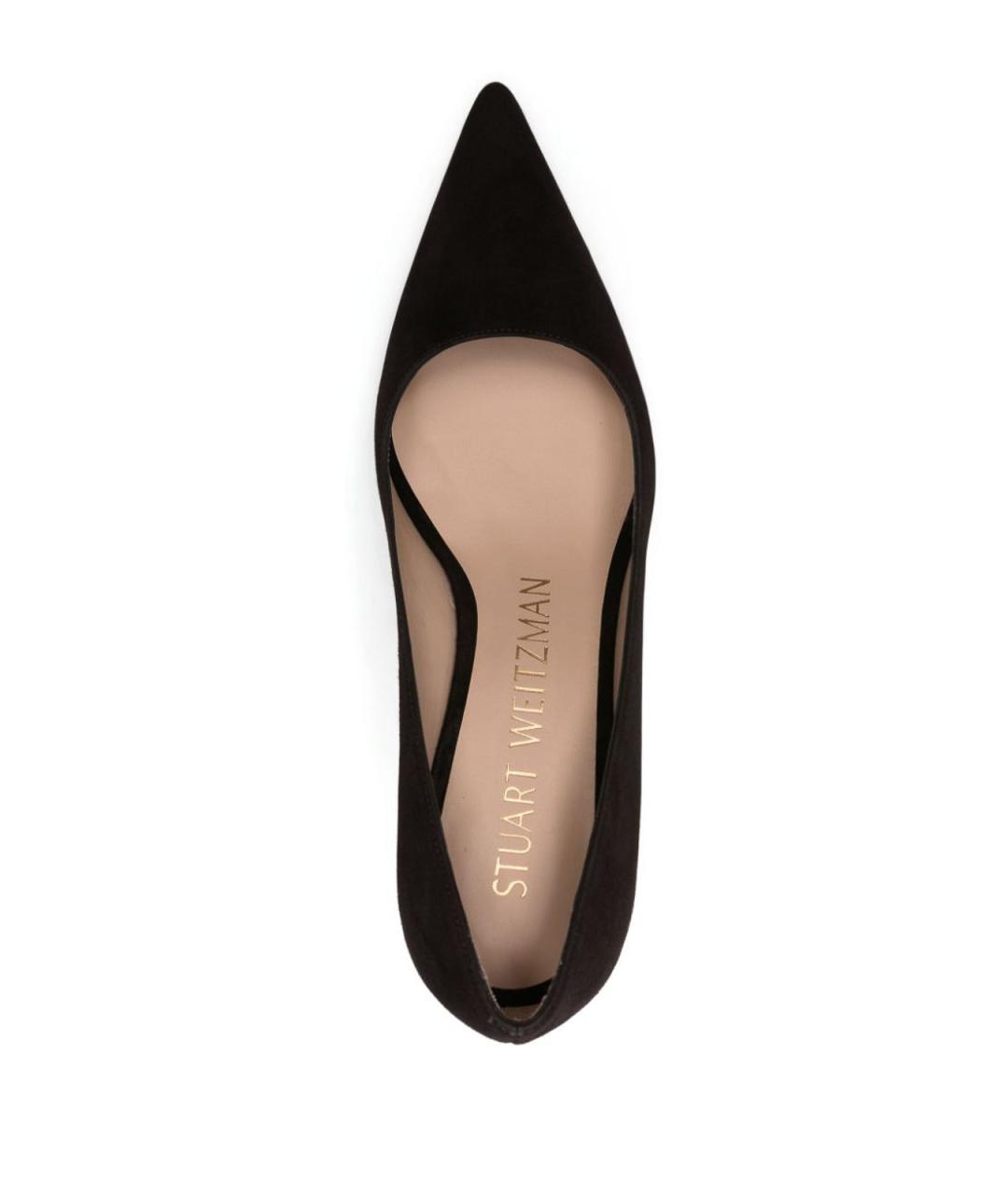 STUART WEITZMAN Коричневые текстильные туфли, фото 2