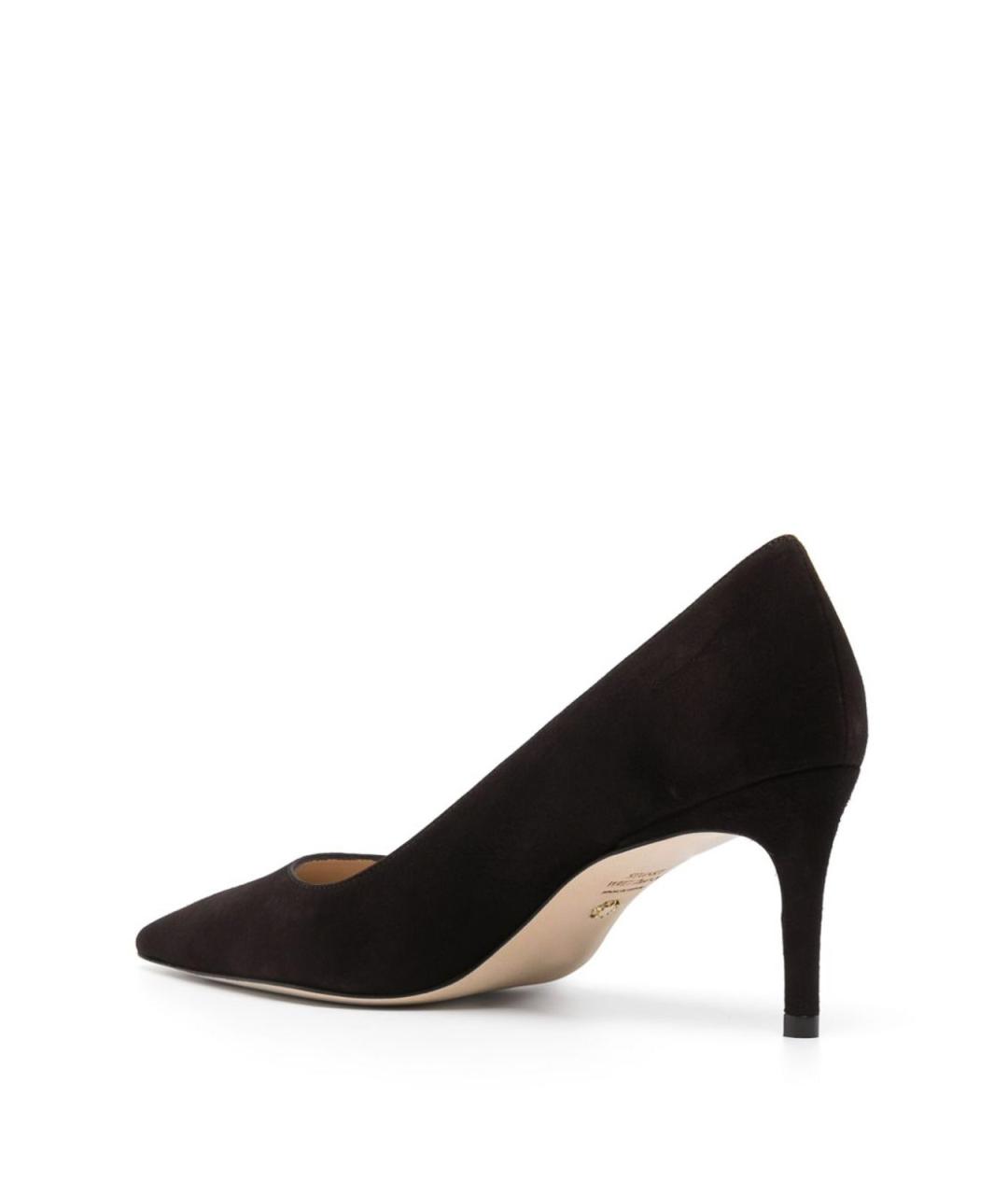 STUART WEITZMAN Коричневые текстильные туфли, фото 3