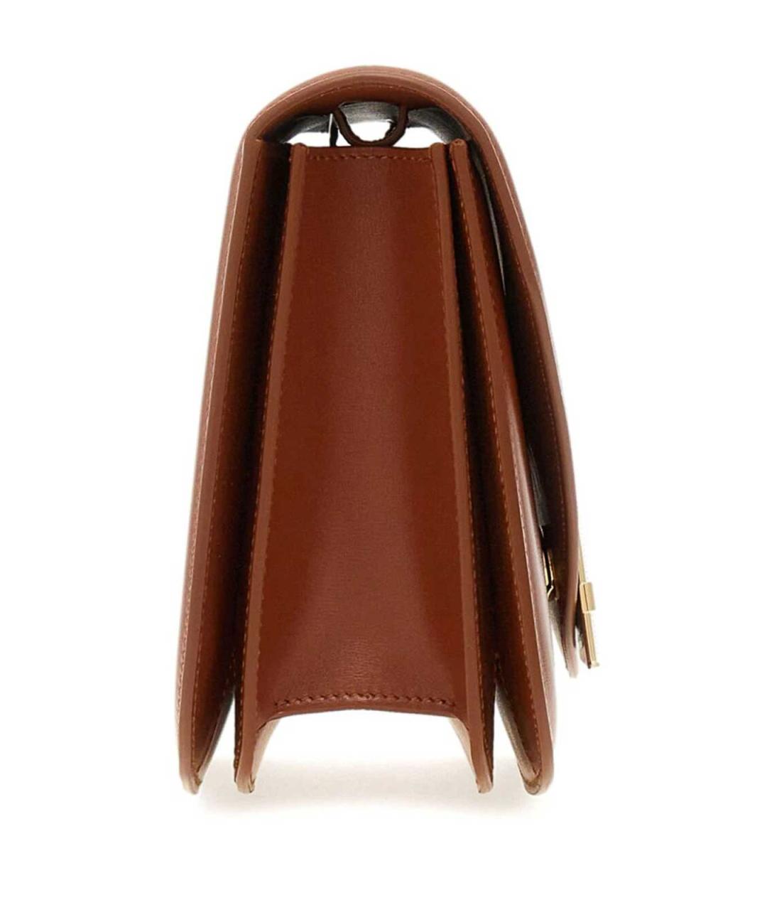 FERRAGAMO Коричневая кожаная сумка через плечо, фото 6