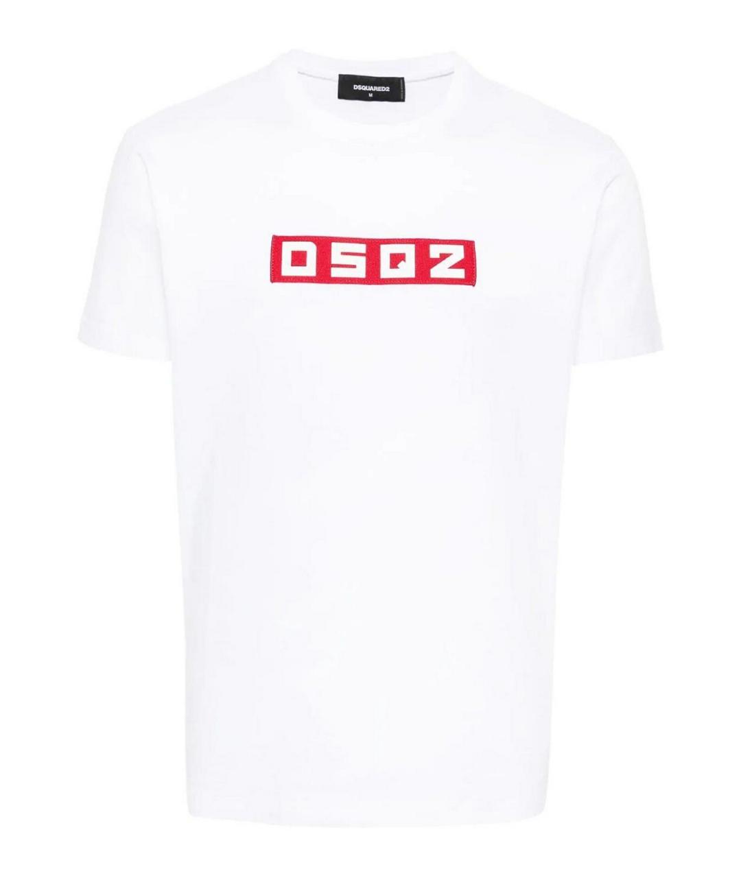 DSQUARED2 Белая хлопковая футболка, фото 1