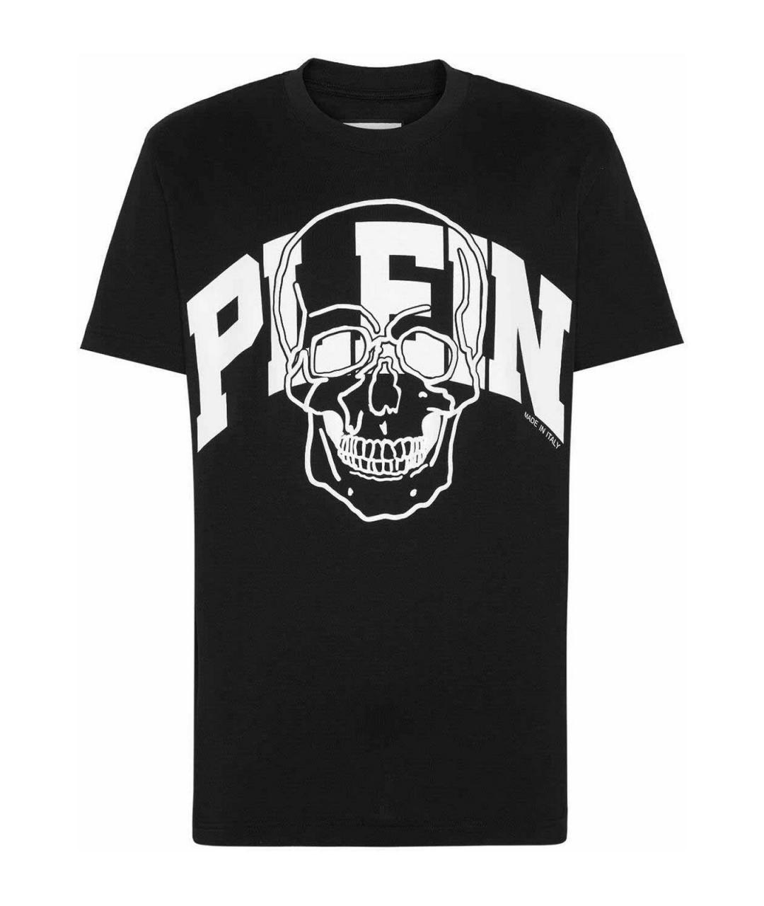 PHILIPP PLEIN Черная хлопковая футболка, фото 1