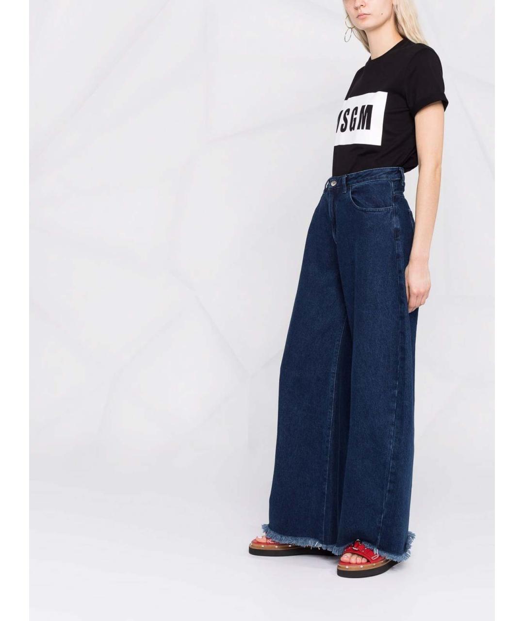 MSGM Черная хлопковая футболка, фото 3