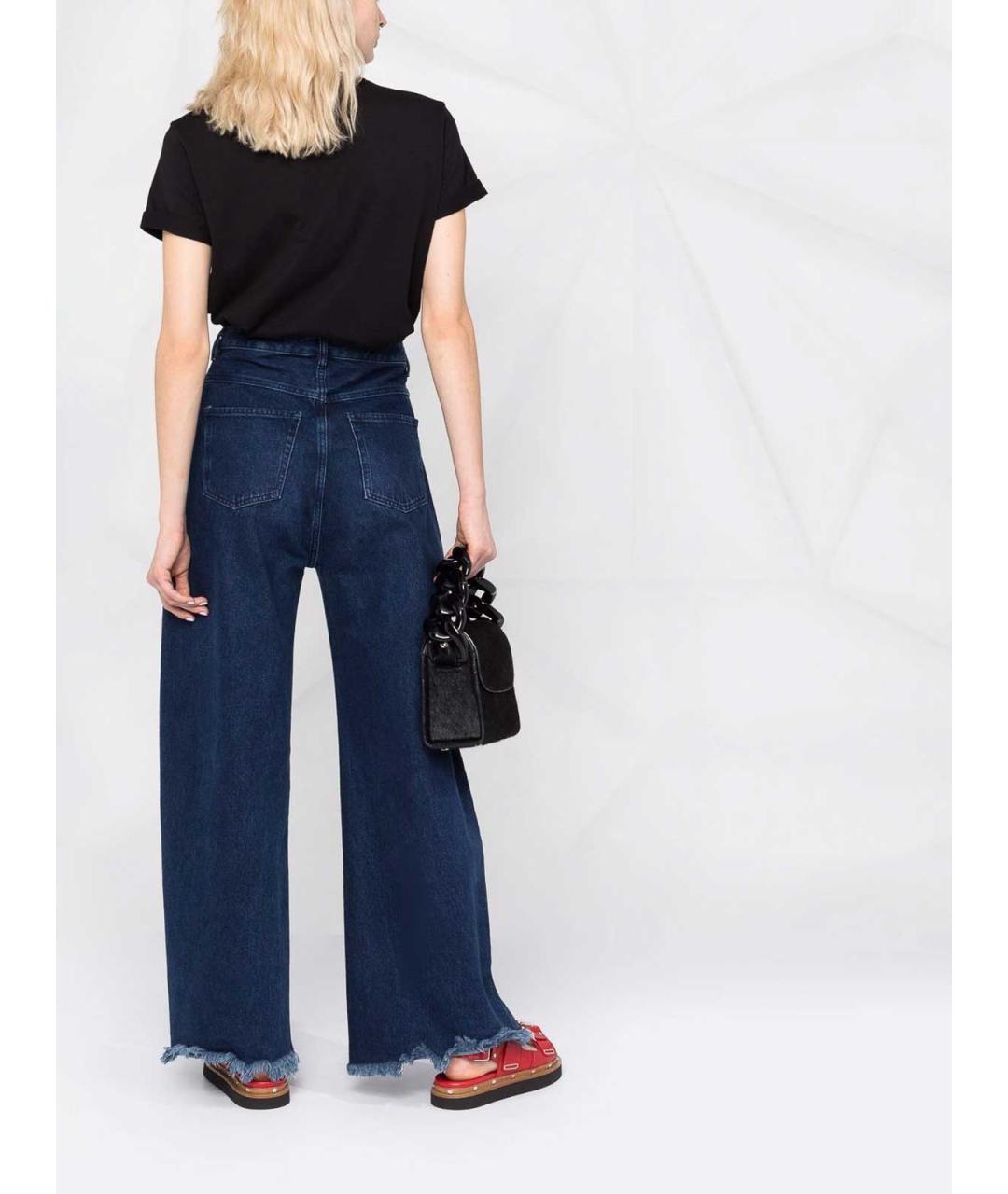 MSGM Черная хлопковая футболка, фото 4